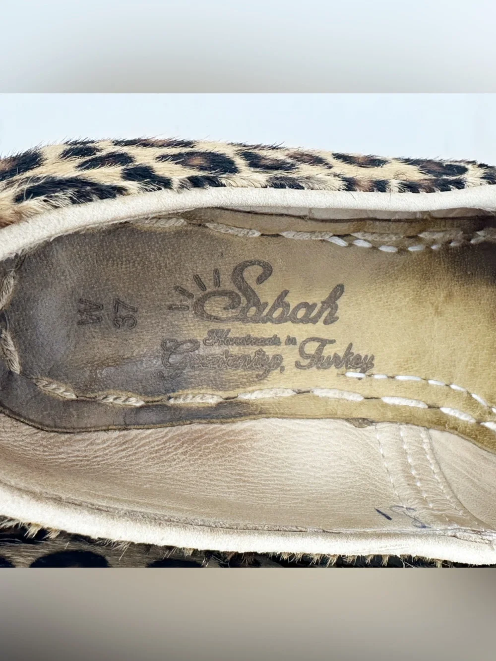 Sabah Leopard Print Loafers Women's Size 37/ US 6-6.5